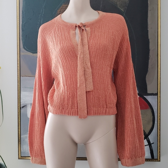 Amuse Society | Lurex Knit Long Sleeve Top - Picture 4 of 16